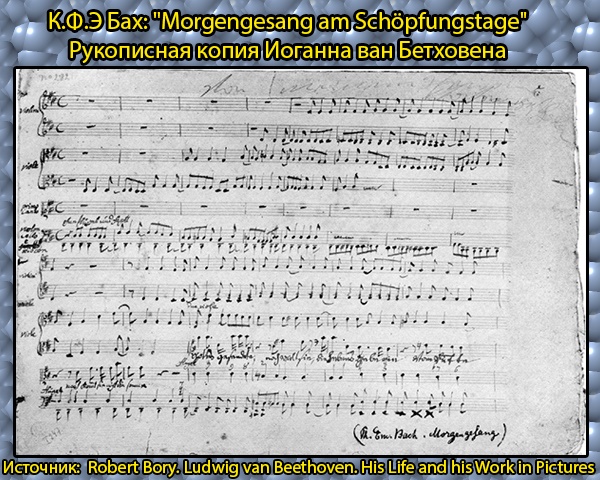 Рукопись Иоганна ван Бетховена